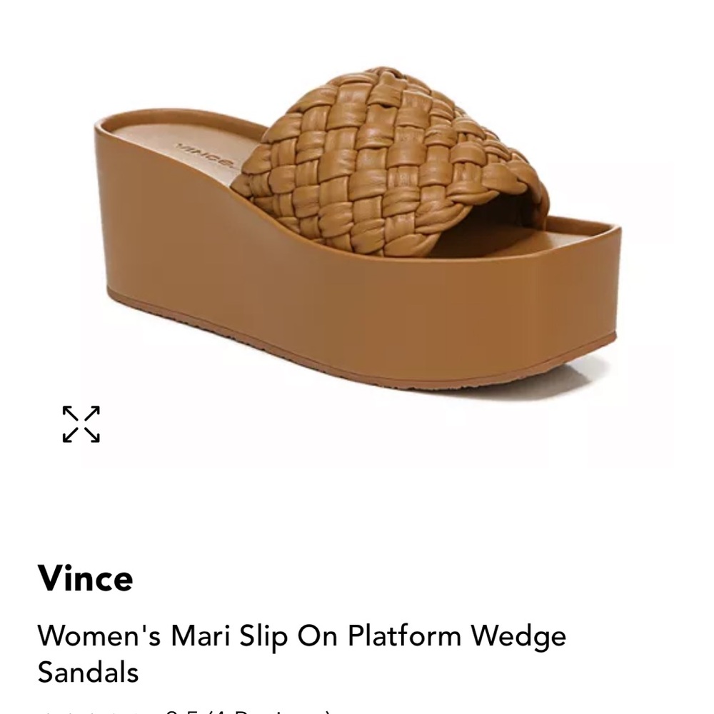 VINCE Mari Wedge Sandals in Tan